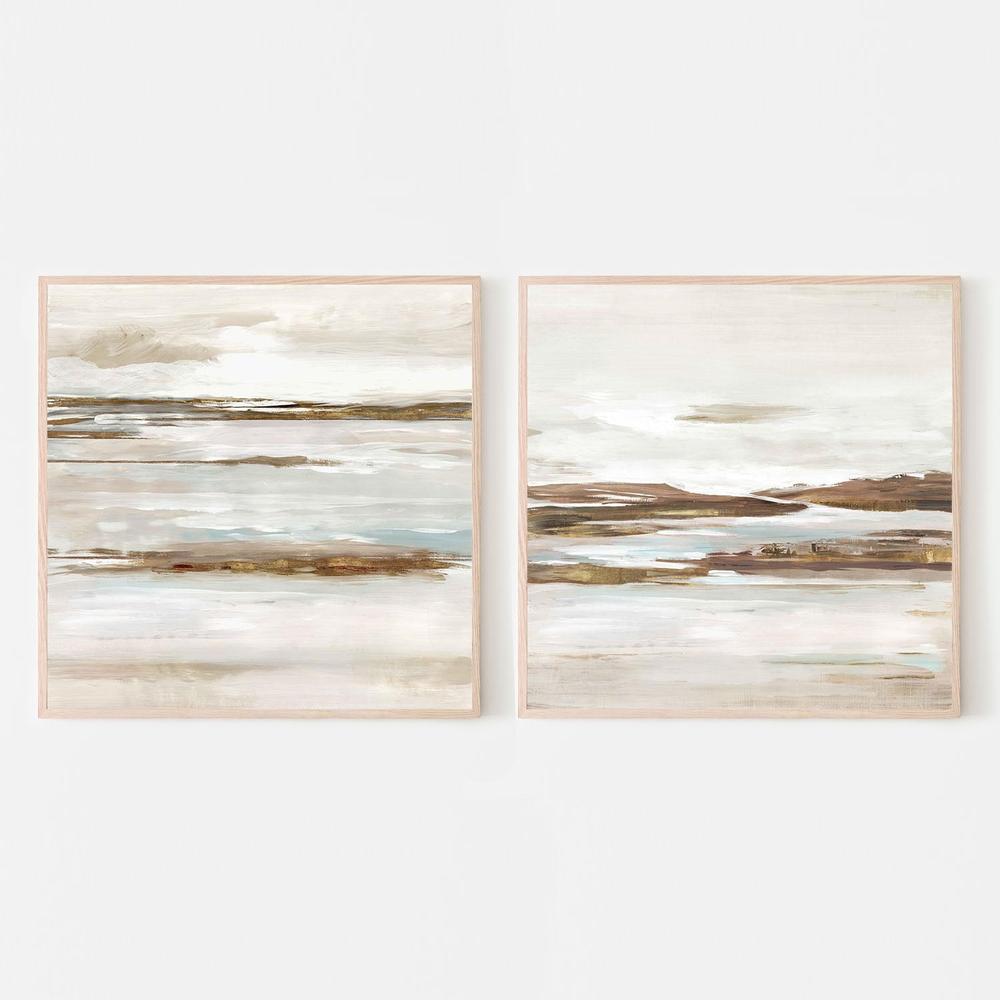 Abstract Tides of the Coast, Style A & B, Set Of 2-by-Lera-wall-art-print-canvas-poster-framed-Gioia