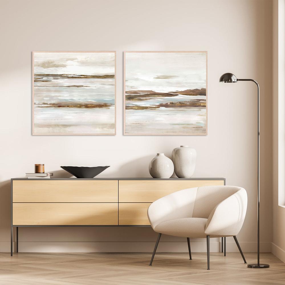 Abstract Tides of the Coast, Style A & B, Set Of 2-by-Lera-wall-art-print-canvas-poster-framed-Gioia