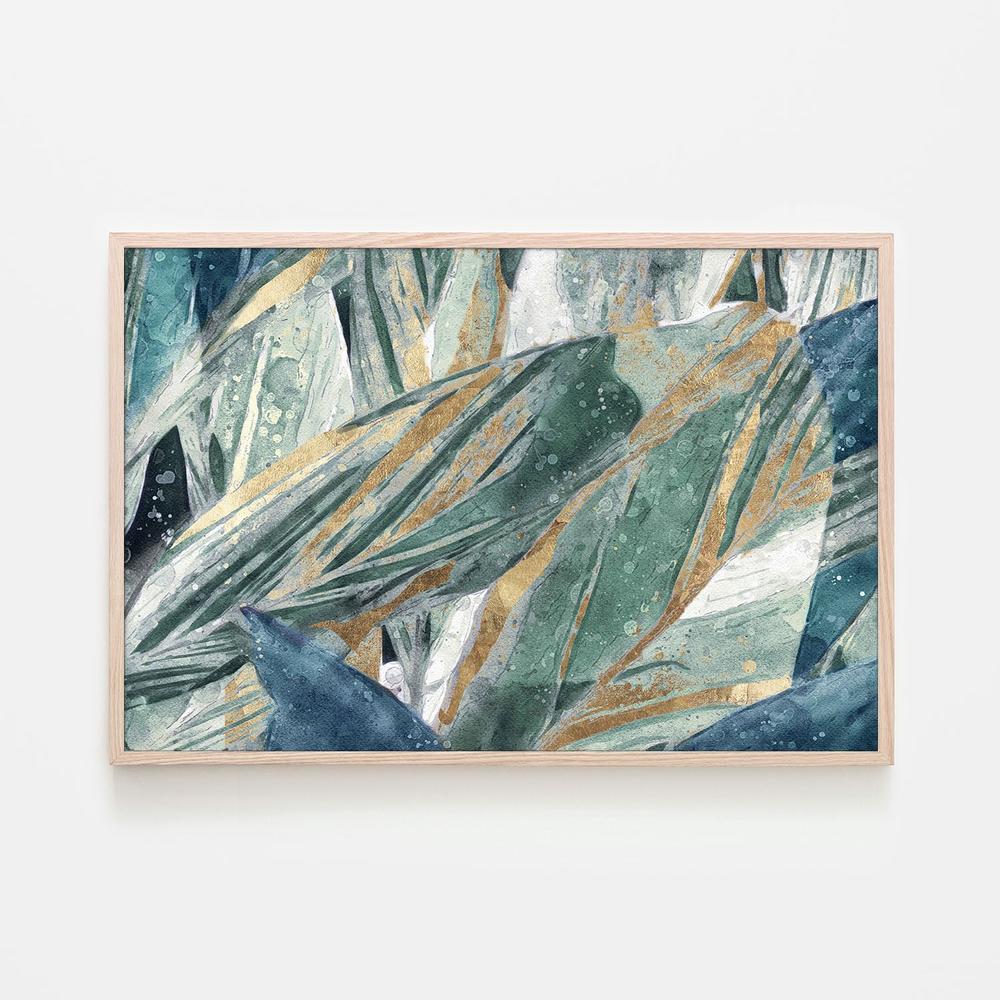 Abstraction of Leaves, Style B-by-Leda Robertson-wall-art-print-canvas-poster-framed-Gioia
