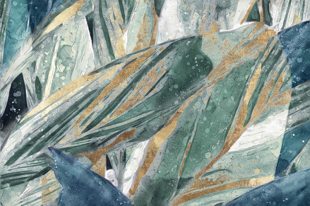Abstraction of Leaves, Style B-by-Leda Robertson-wall-art-print-canvas-poster-framed-Gioia