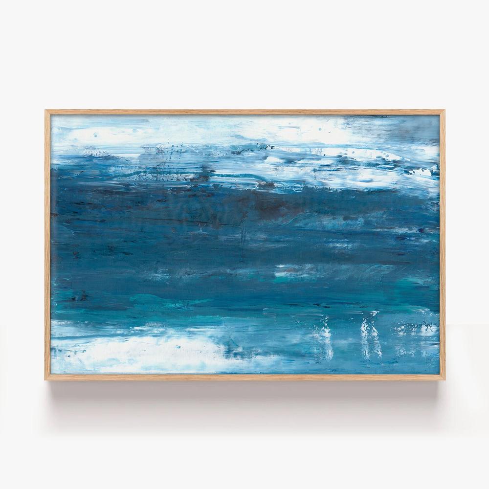 Aqua Shallows-by-Kathleen Rhee-wall-art-print-canvas-poster-framed-Gioia