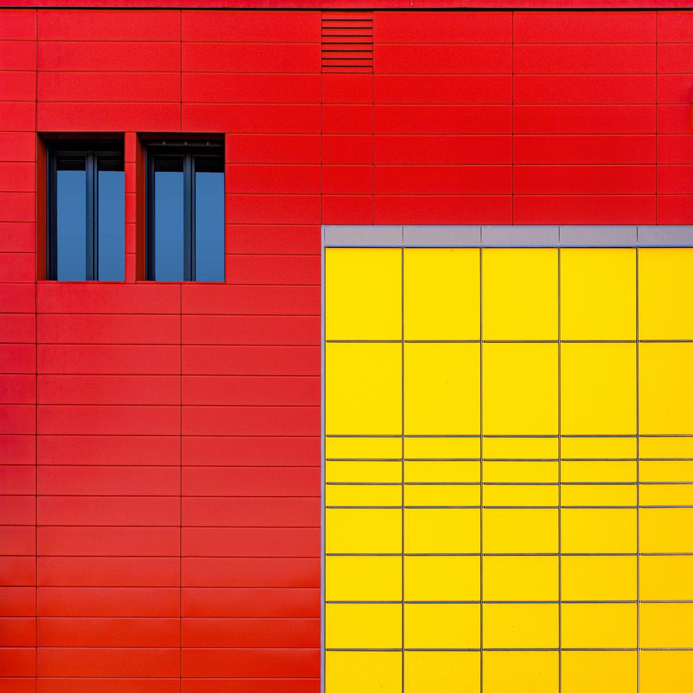Architectural Color Block-by-Roland M Schwerdtfeger-wall-art-print-canvas-poster-framed-Gioia