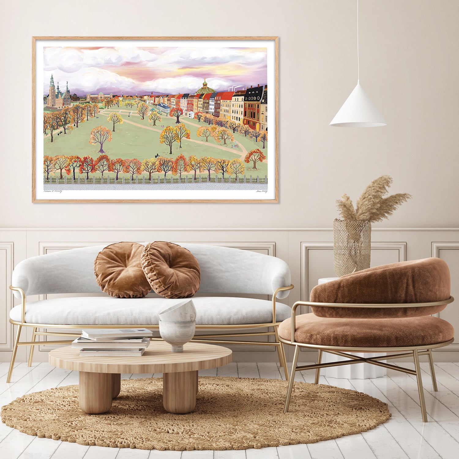 Autumnat Rosenborg-by-Emma Forsberg-wall-art-print-canvas-poster-framed-Gioia