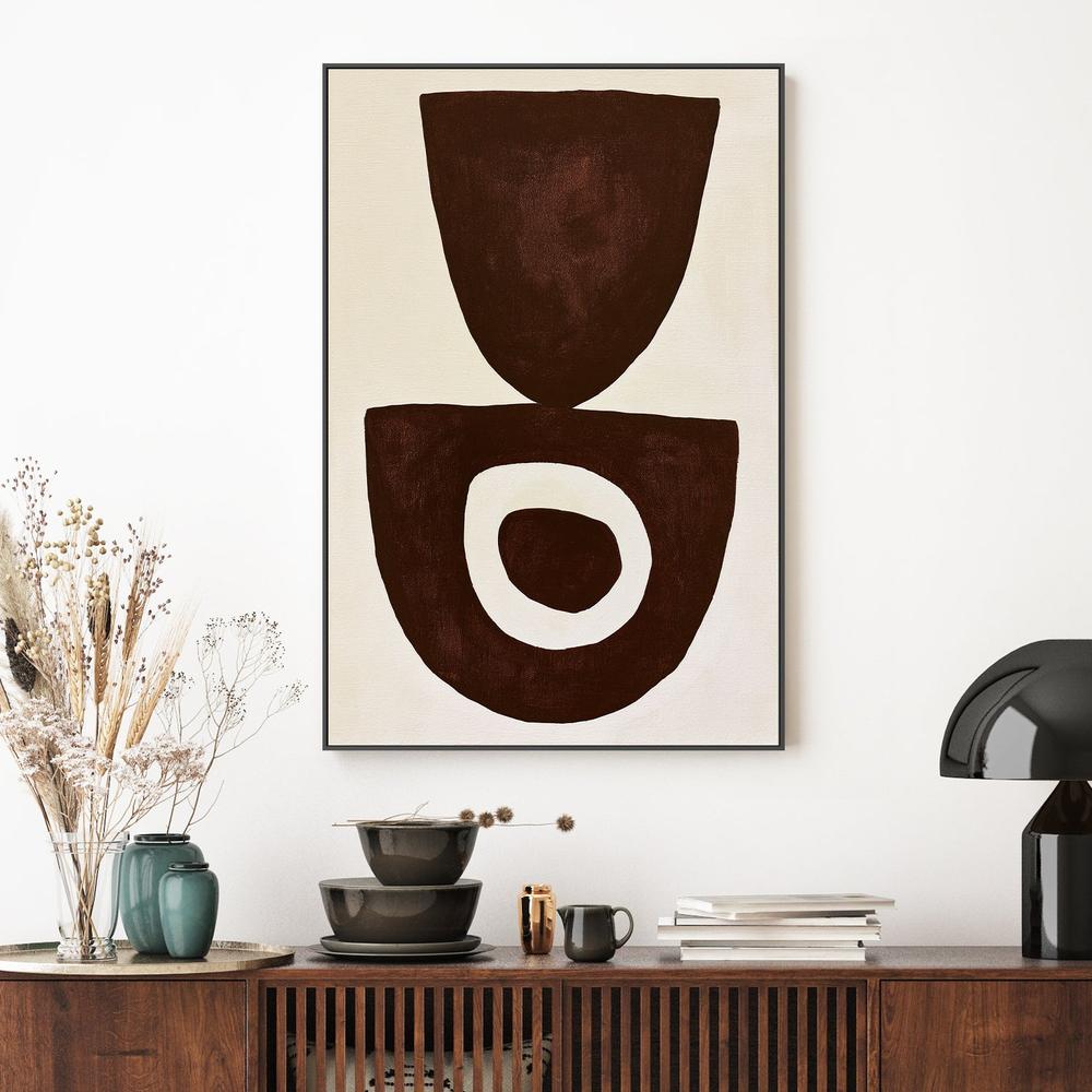 Balance in Brown-by-Lady Hana-wall-art-print-canvas-poster-framed-Gioia