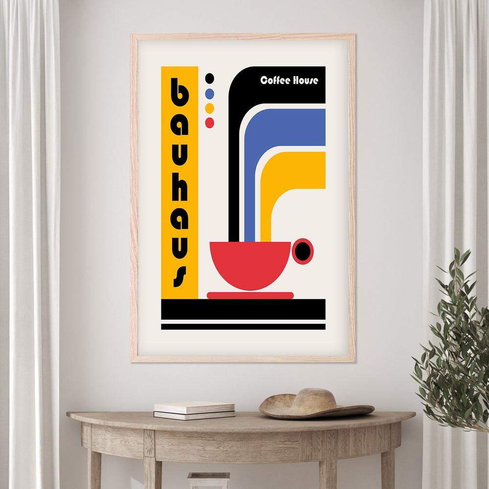 Bauhaus Coffee House-by-Retrodrome-wall-art-print-canvas-poster-framed-Gioia