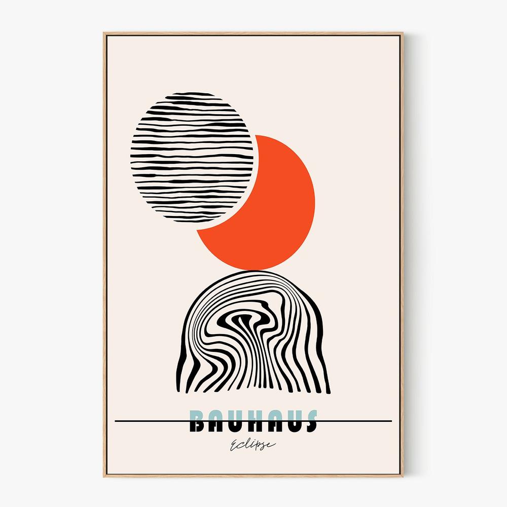 Bauhaus Eclipse-by-CATS AND DOTZ-wall-art-print-canvas-poster-framed-Gioia