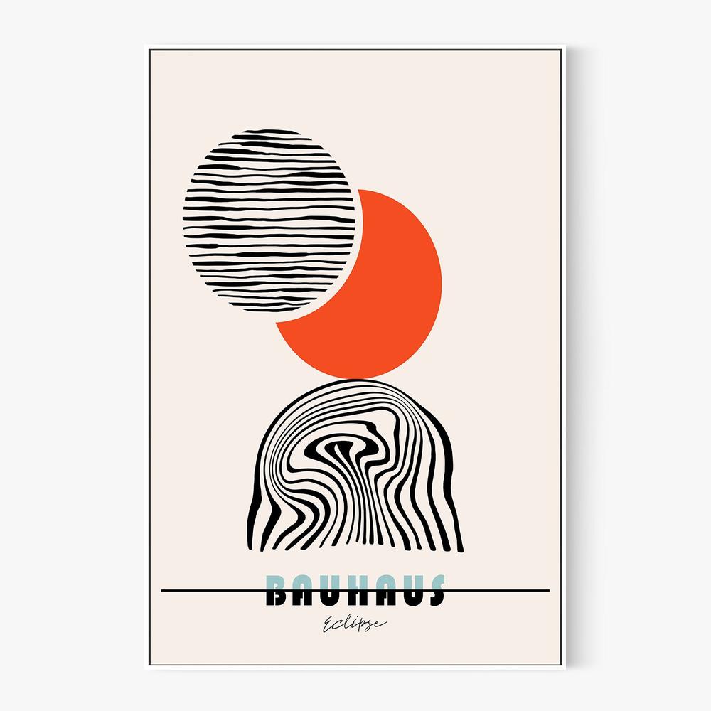 Bauhaus Eclipse-by-CATS AND DOTZ-wall-art-print-canvas-poster-framed-Gioia