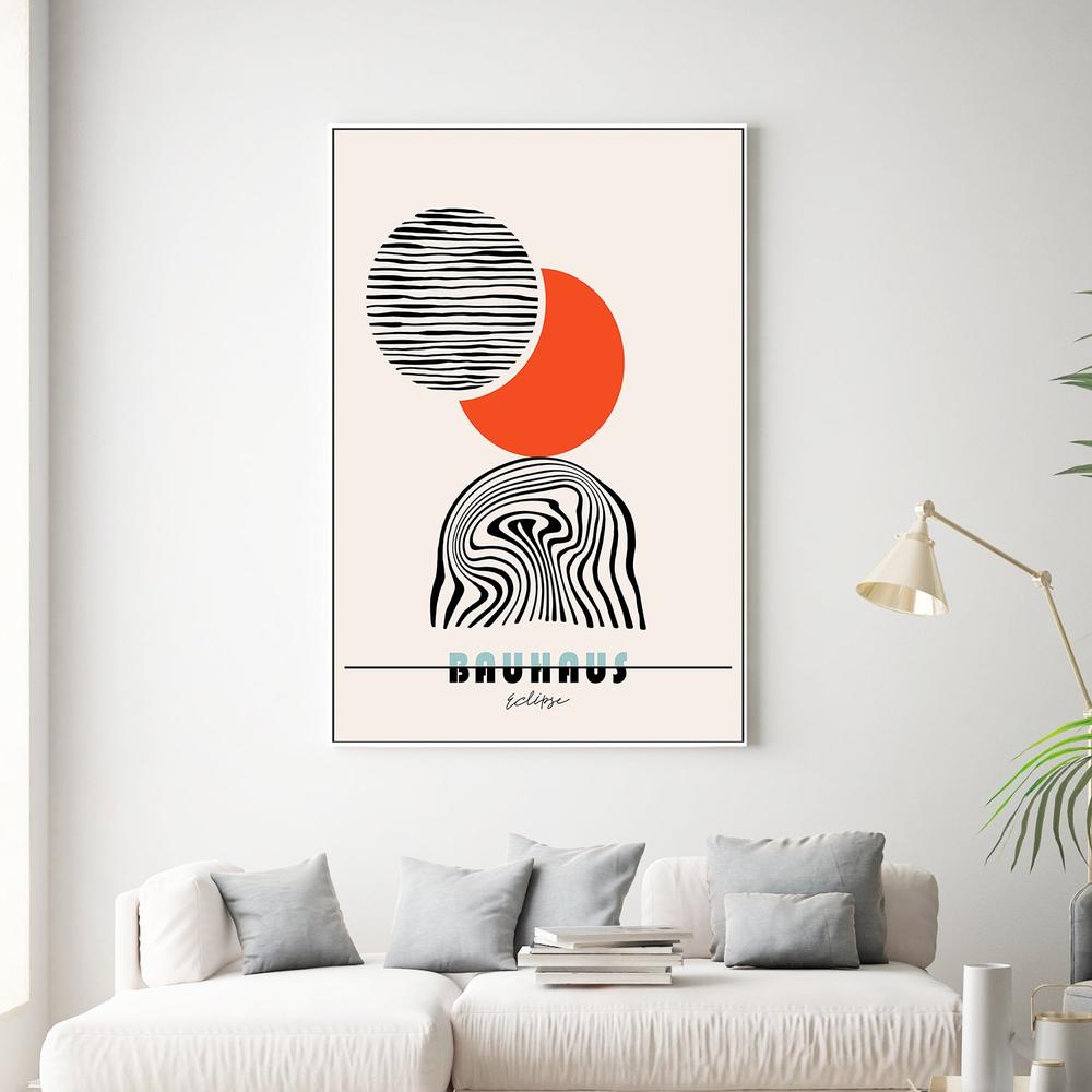 Bauhaus Eclipse-by-CATS AND DOTZ-wall-art-print-canvas-poster-framed-Gioia