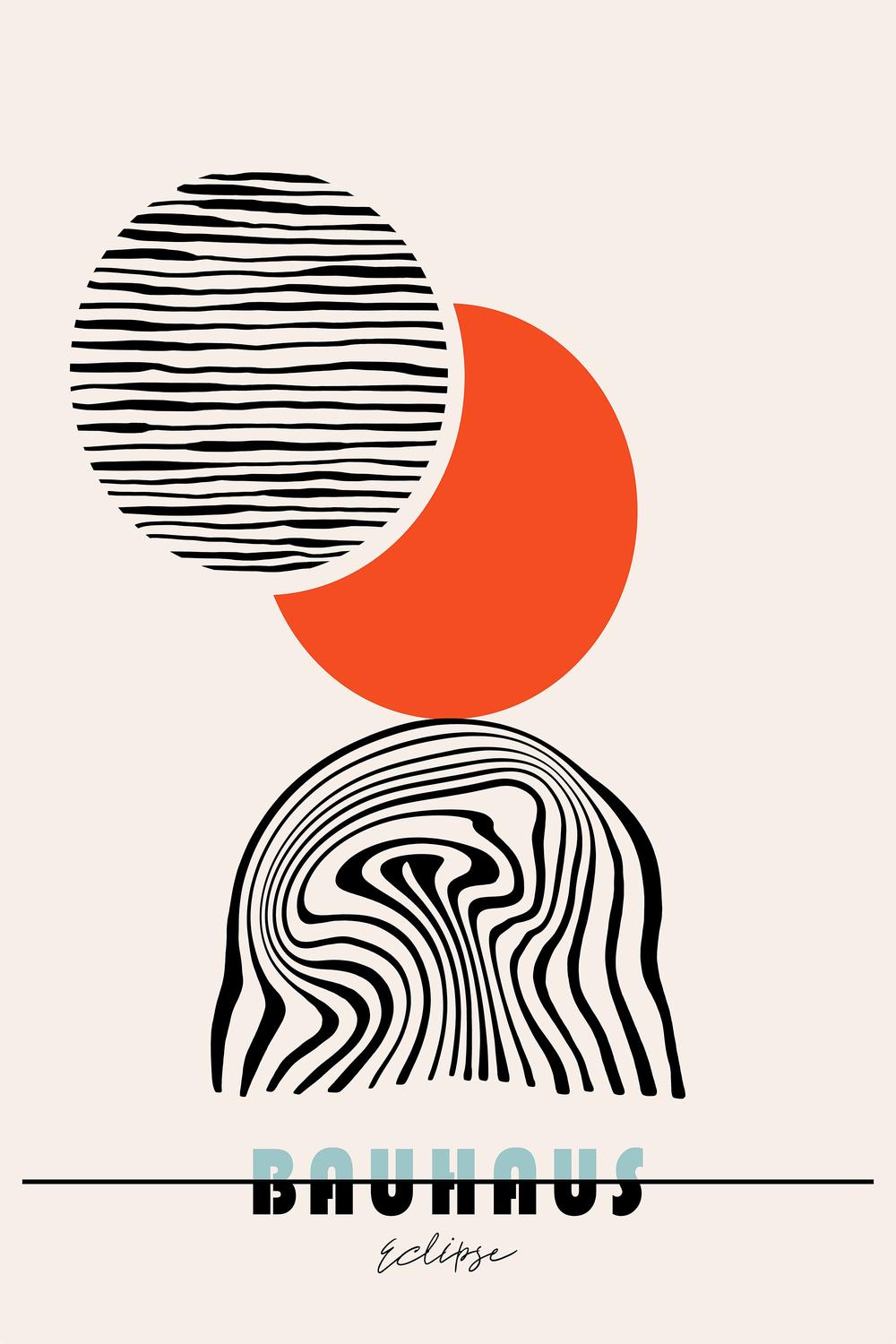 Bauhaus Eclipse-by-CATS AND DOTZ-wall-art-print-canvas-poster-framed-Gioia