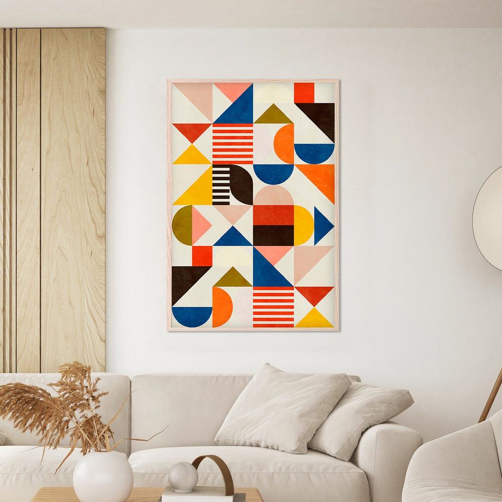 Bauhaus Fun-by-Ana Rut Bre-wall-art-print-canvas-poster-framed-Gioia