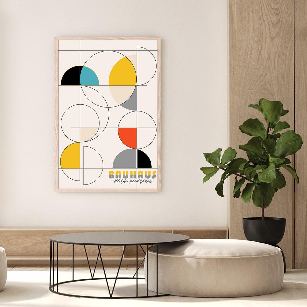 Bauhaus Geometric Shapes-by-CATS AND DOTZ-wall-art-print-canvas-poster-framed-Gioia