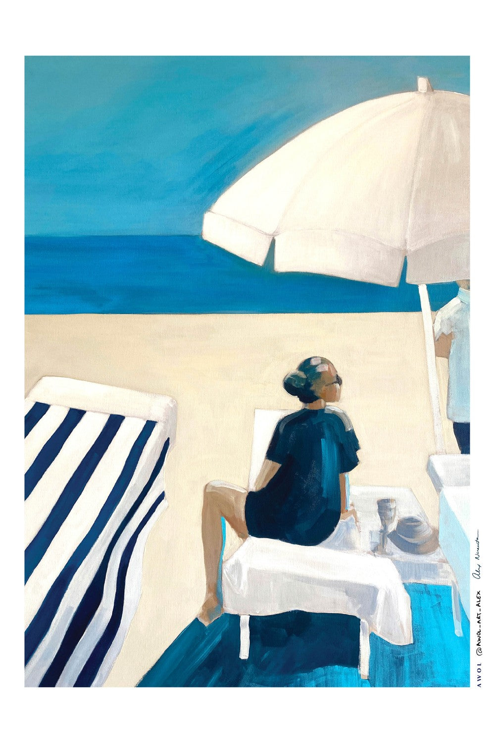 Beach Day Serenity-by-Alex Nereuta-wall-art-print-canvas-poster-framed-Gioia