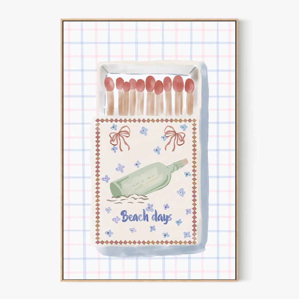 Beach Days Matchbox-by-Radhika Modi-wall-art-print-canvas-poster-framed-Gioia