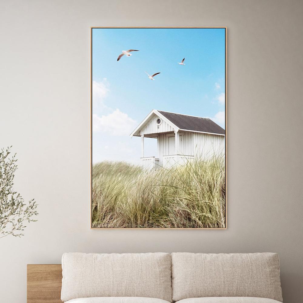 Beach Hut-by-Gal Pittel-wall-art-print-canvas-poster-framed-Gioia