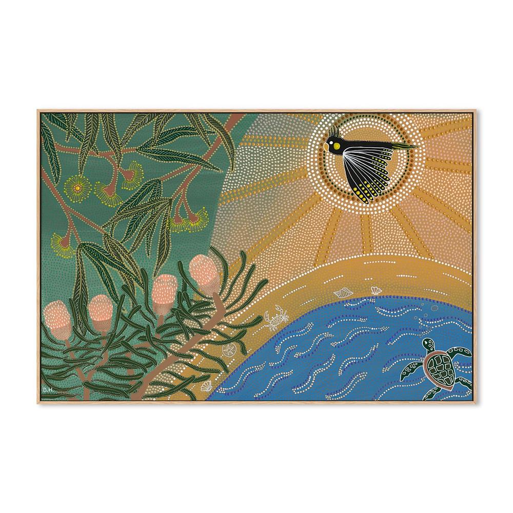 Between Sky & Sea-by-Domica Hill-wall-art-print-canvas-poster-framed-Gioia