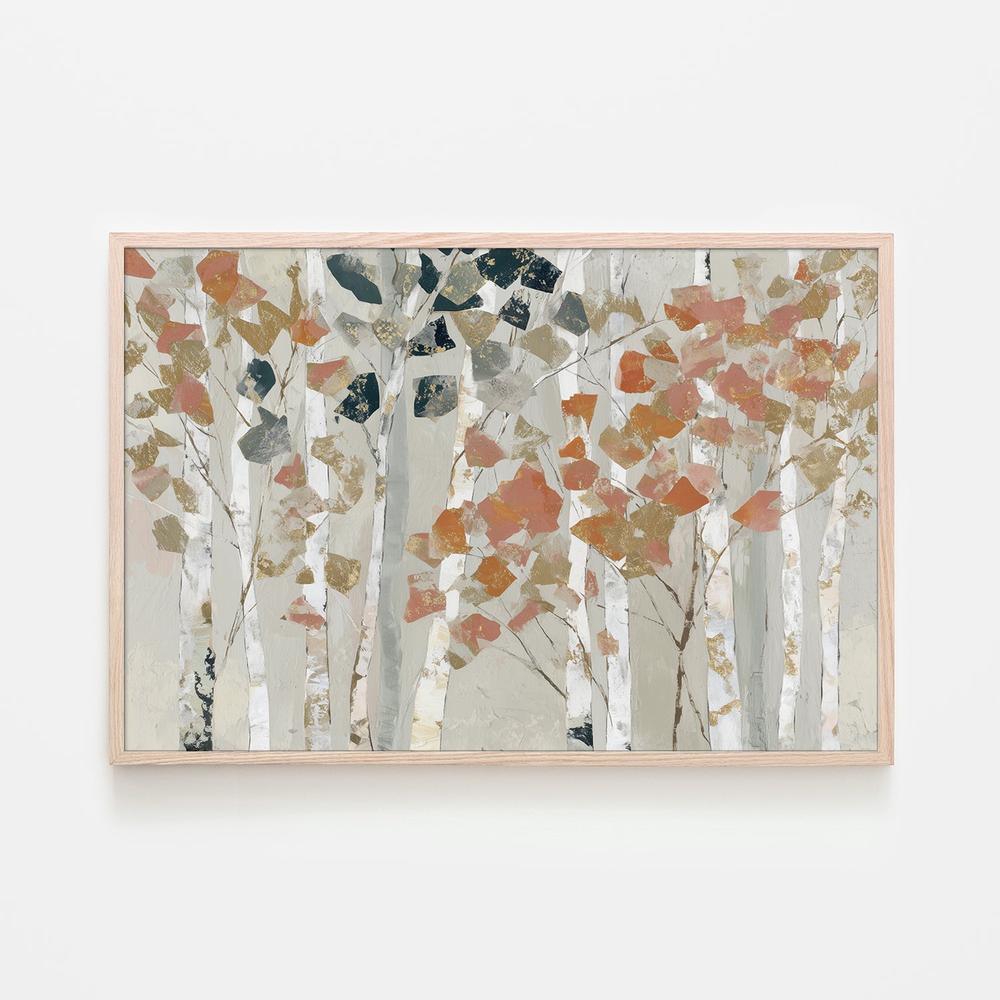 Birch Forest in Autumn, Style A-by-Jordão de Abreu-wall-art-print-canvas-poster-framed-Gioia