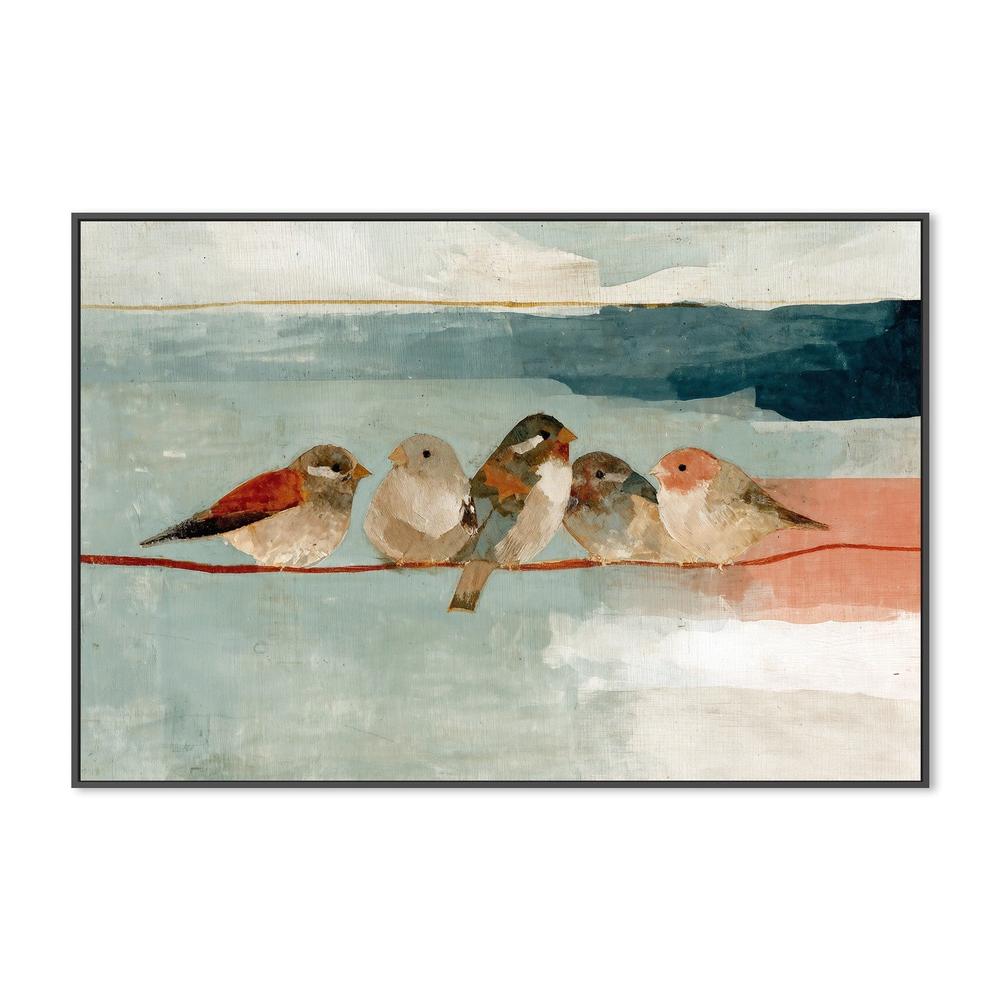 Birds on a Wire-by-Chromatic Storm Studio-wall-art-print-canvas-poster-framed-Gioia