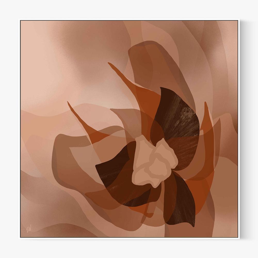 Blooming in peach-by-Carrie Welsh-wall-art-print-canvas-poster-framed-Gioia