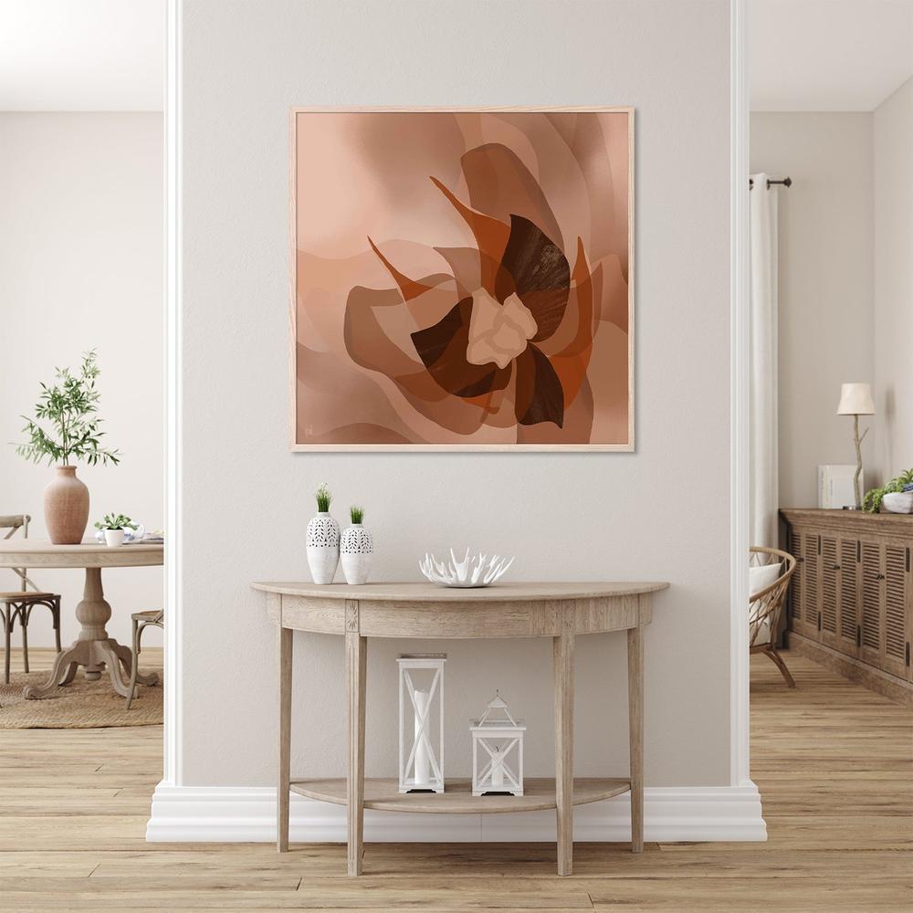 Blooming in peach-by-Carrie Welsh-wall-art-print-canvas-poster-framed-Gioia