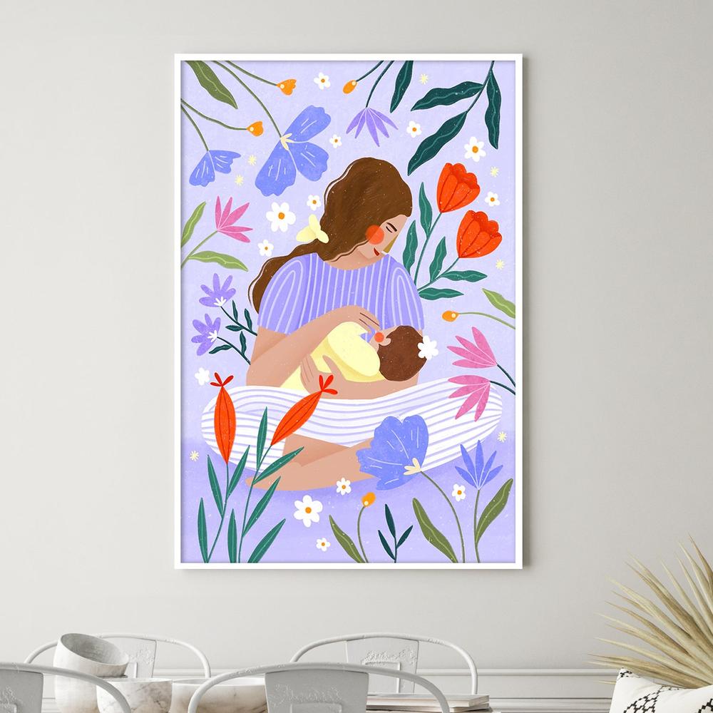Blooming Motherhood-by-Bea Muller-wall-art-print-canvas-poster-framed-Gioia