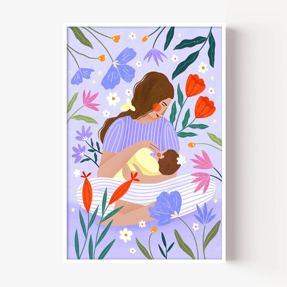 Blooming Motherhood-by-Bea Muller-wall-art-print-canvas-poster-framed-Gioia