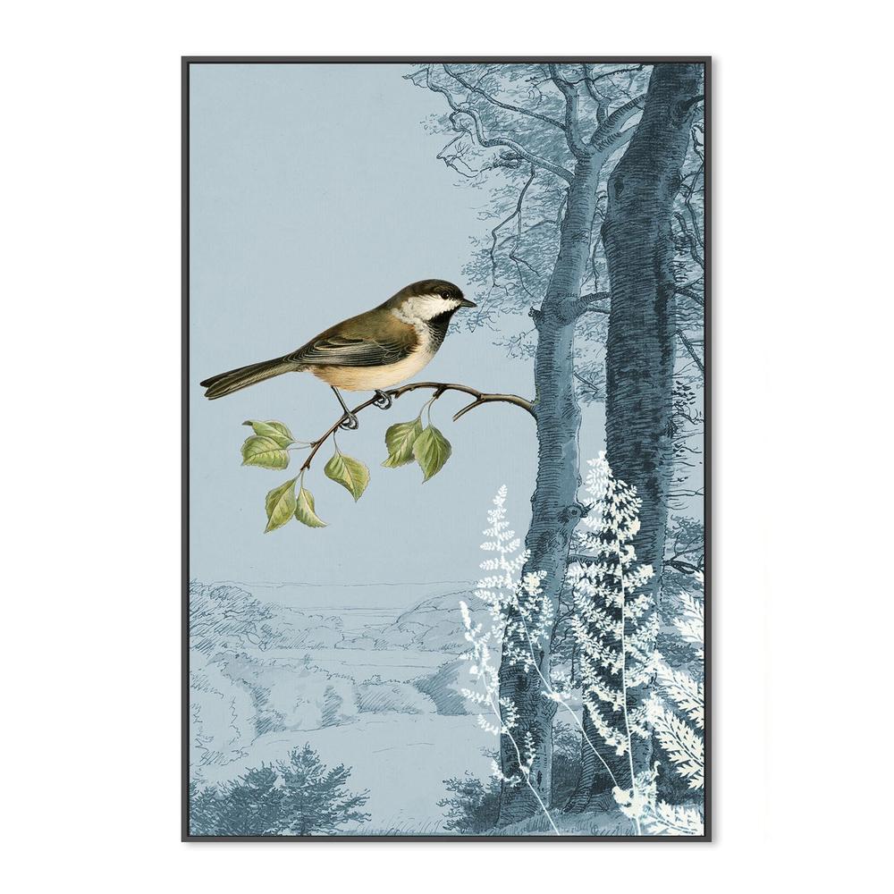 wall-art-print-canvas-poster-framed-Blue Forest Bird-3