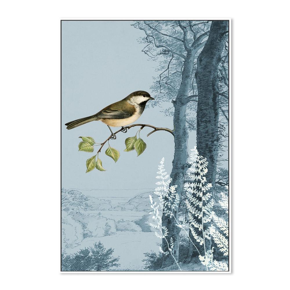 wall-art-print-canvas-poster-framed-Blue Forest Bird-5