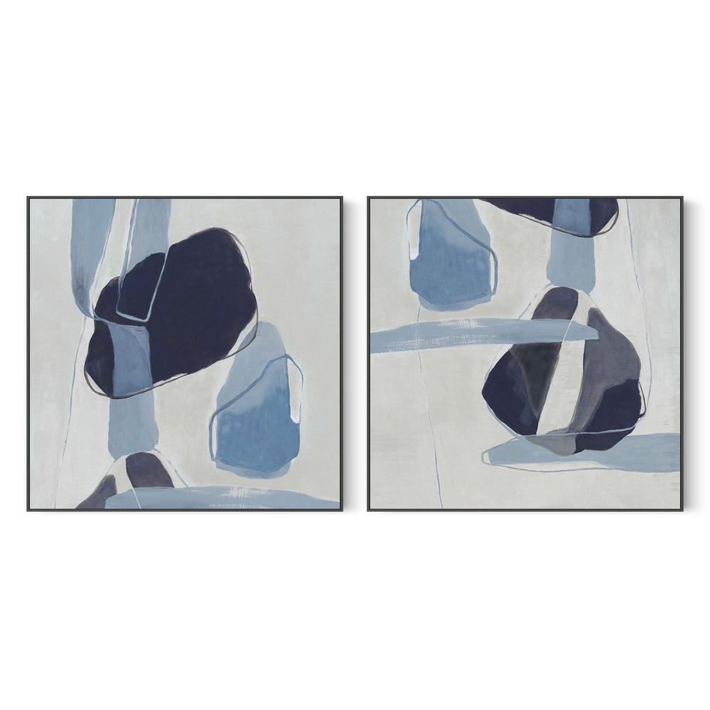 Blue Interaction Pass, Style A & B, Set Of 2-by-Jacob Q-wall-art-print-canvas-poster-framed-Gioia