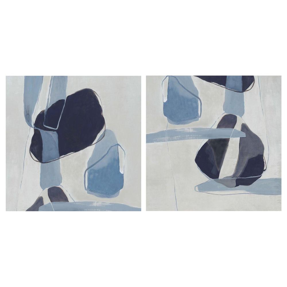 Blue Interaction Pass, Style A & B, Set Of 2-by-Jacob Q-wall-art-print-canvas-poster-framed-Gioia