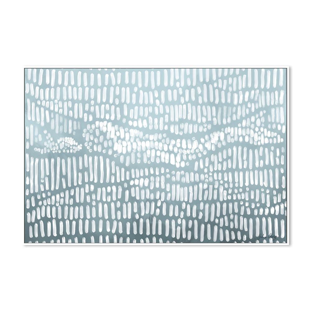 wall-art-print-canvas-poster-framed-Blue Wavy Abstract-5