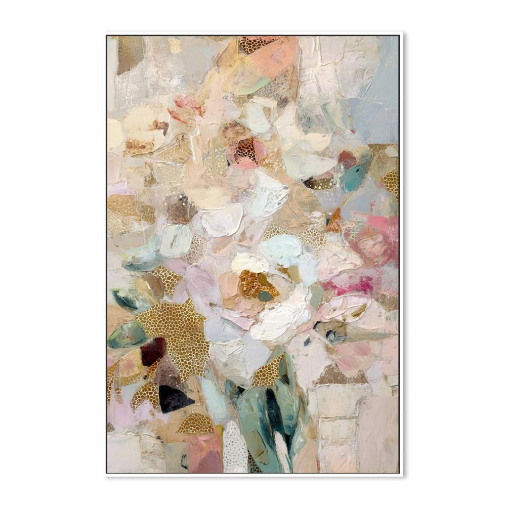 Blush Gold Abstract Flowers-by-Stephanie Jeuffroy-wall-art-print-canvas-poster-framed-Gioia