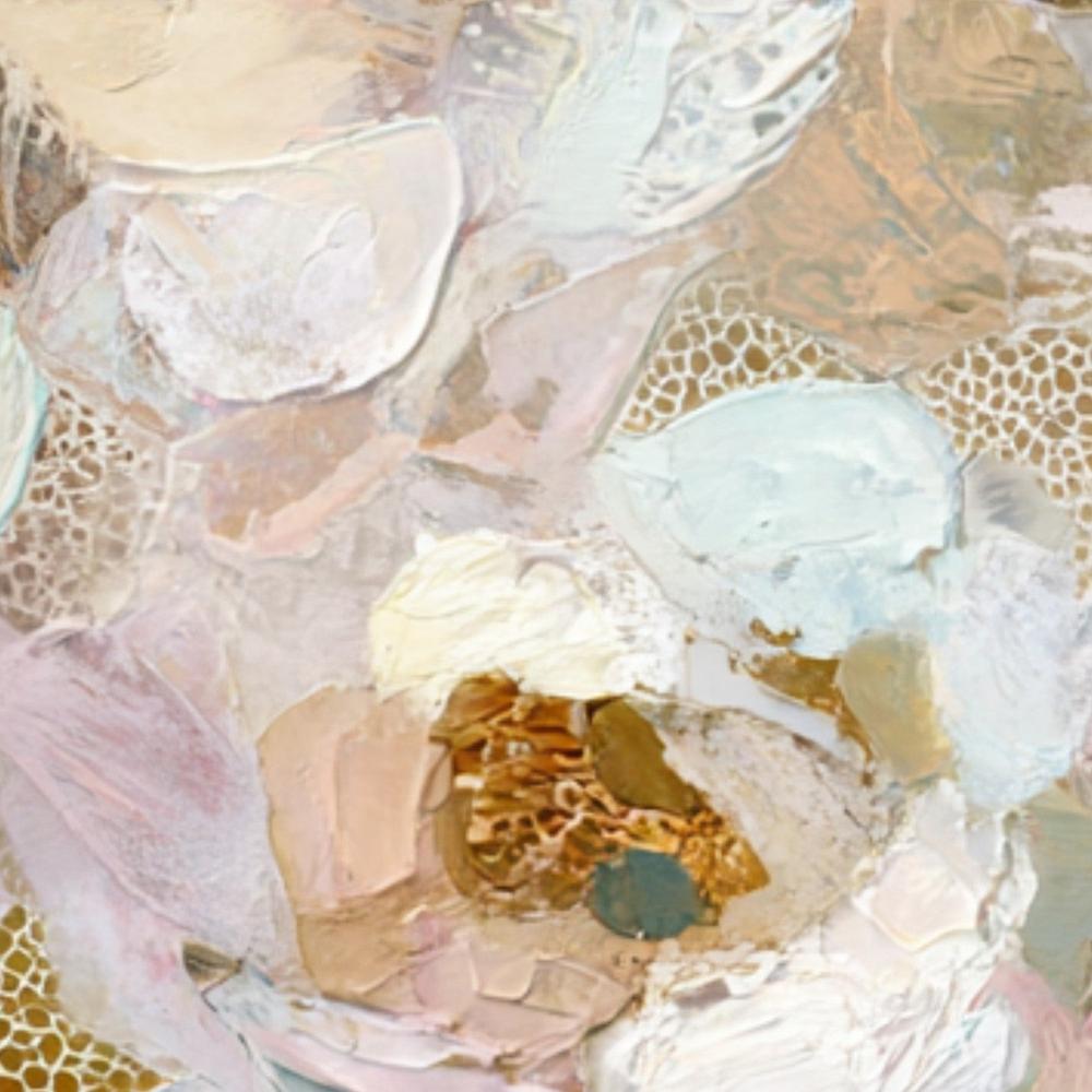 Blush Gold Abstract Flowers-by-Stephanie Jeuffroy-wall-art-print-canvas-poster-framed-Gioia