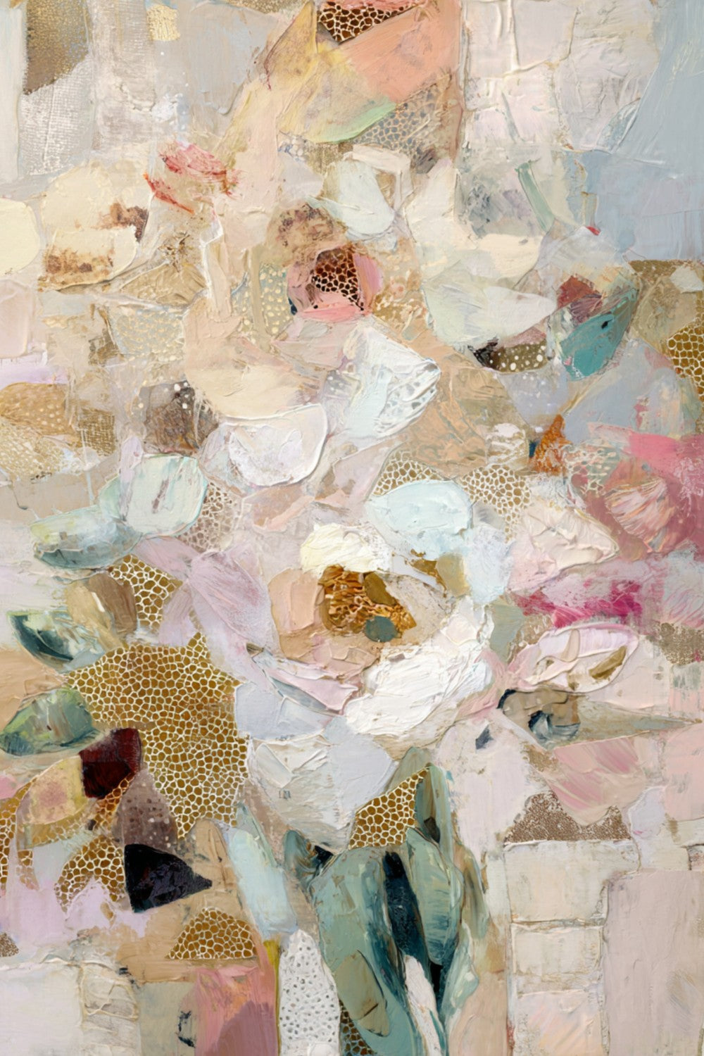 Blush Gold Abstract Flowers-by-Stephanie Jeuffroy-wall-art-print-canvas-poster-framed-Gioia