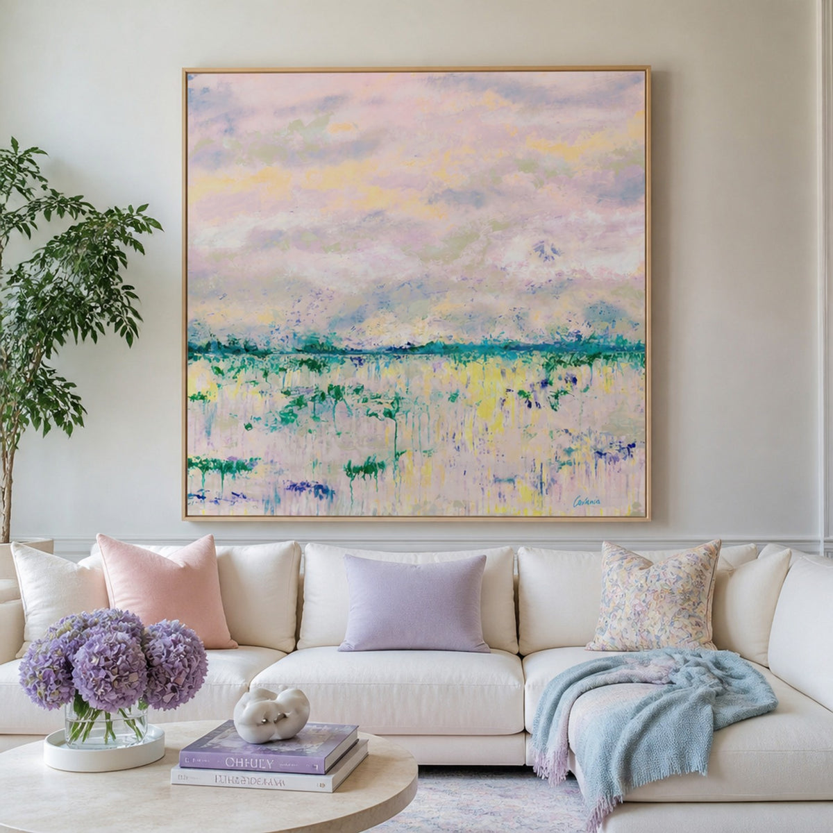 Blushing Paddock II-by-Karen Cavania-wall-art-print-canvas-poster-framed-Gioia