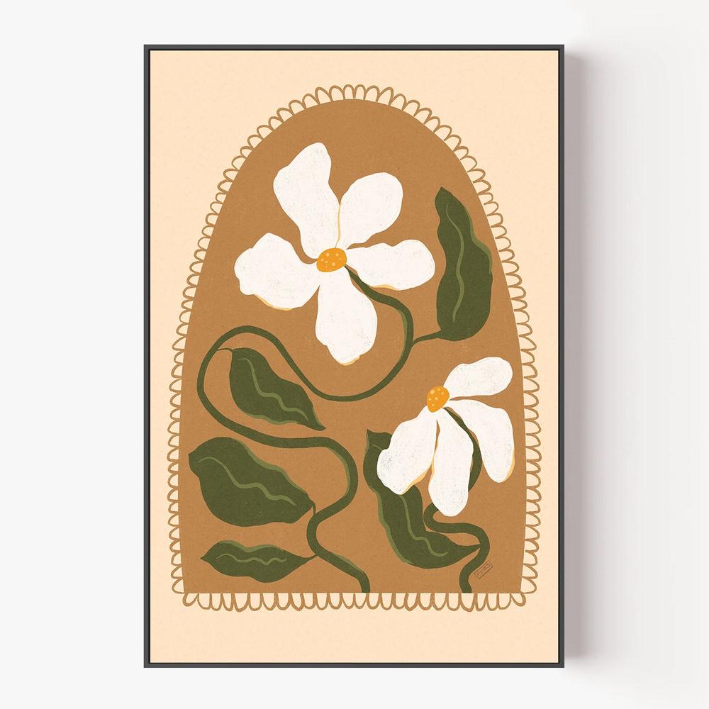 Boho Floral Arch-by-Dirkie Nell-wall-art-print-canvas-poster-framed-Gioia