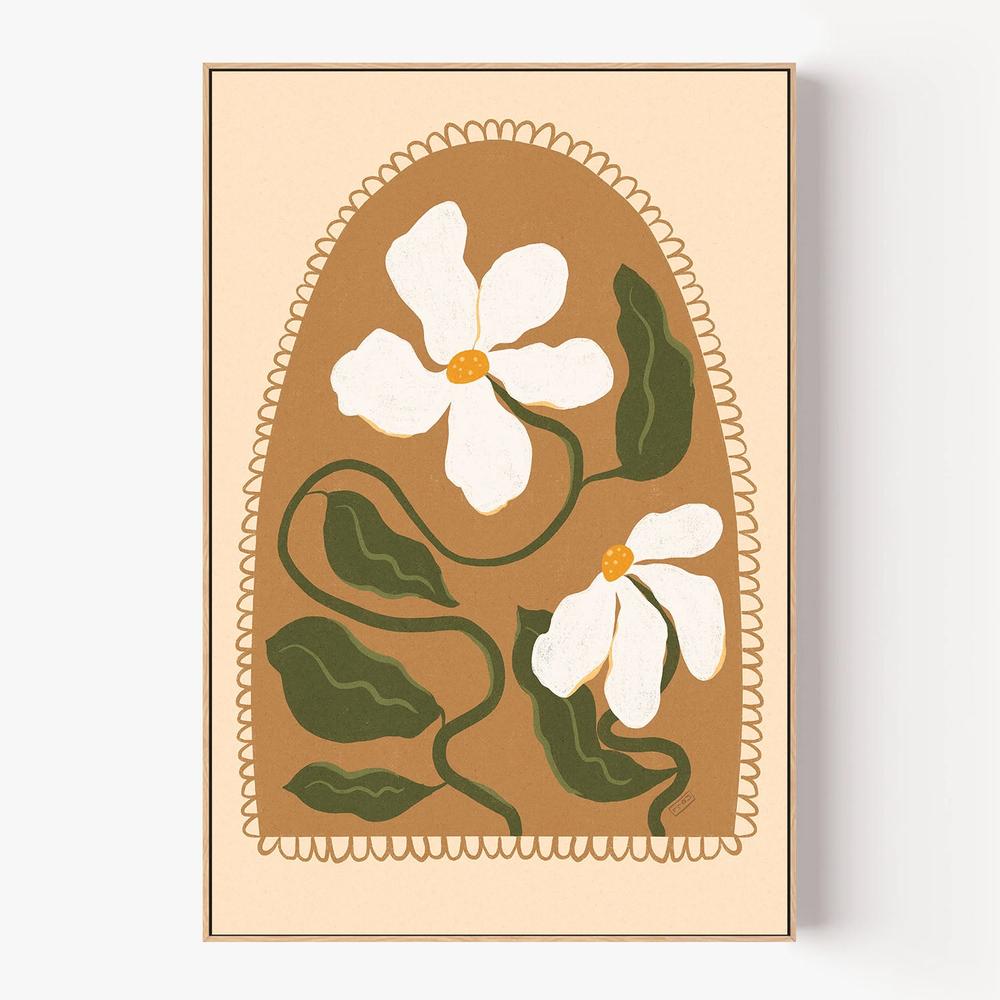Boho Floral Arch-by-Dirkie Nell-wall-art-print-canvas-poster-framed-Gioia