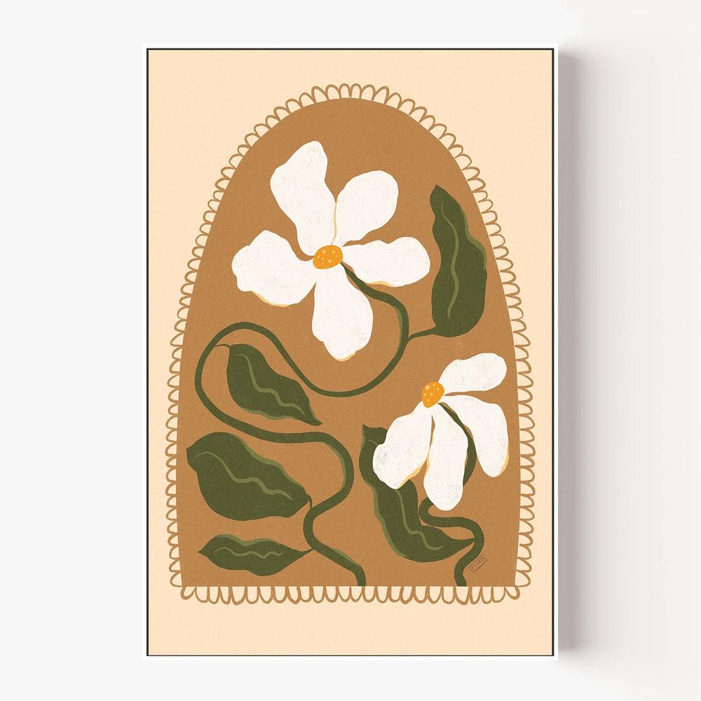 Boho Floral Arch-by-Dirkie Nell-wall-art-print-canvas-poster-framed-Gioia