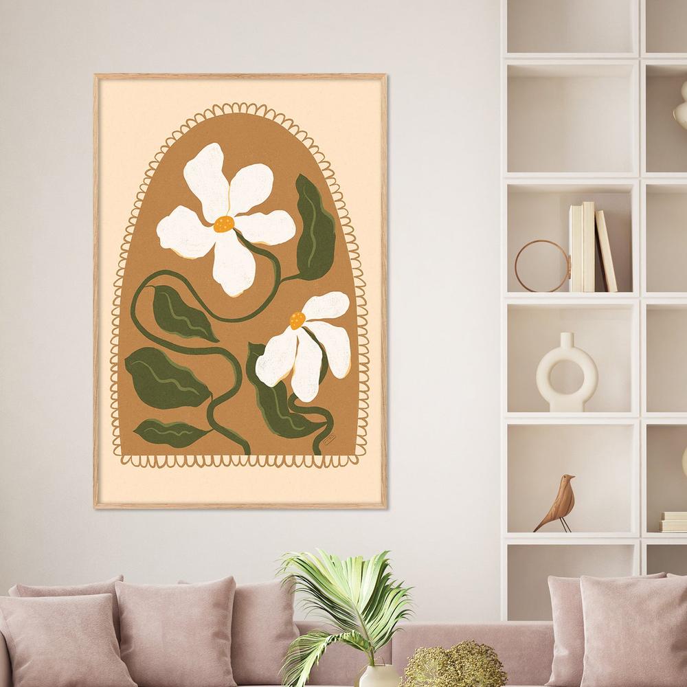 Boho Floral Arch-by-Dirkie Nell-wall-art-print-canvas-poster-framed-Gioia