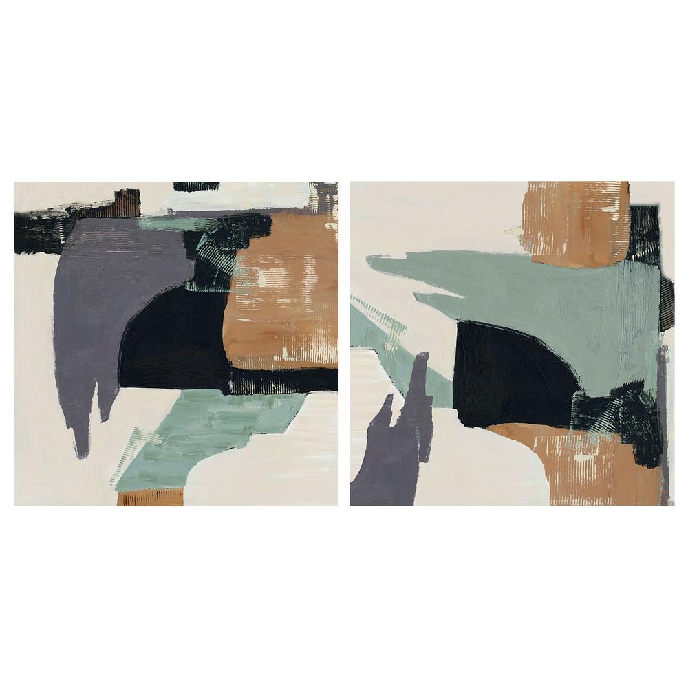 Bold Divisions, Style A & B, Set Of 2-by-Jacob Q-wall-art-print-canvas-poster-framed-Gioia