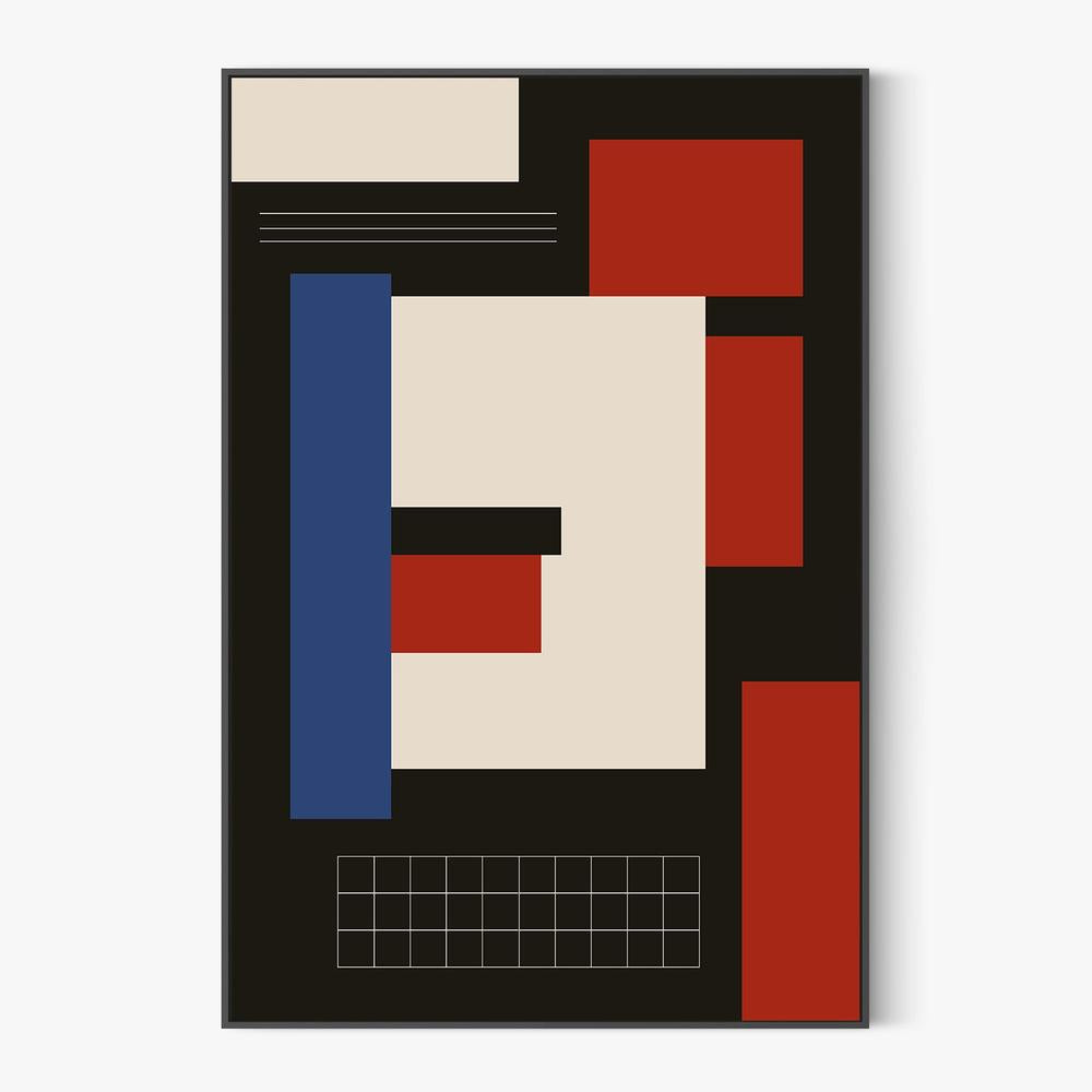 Bold Geometric Abstract-by-FINE STUFF-wall-art-print-canvas-poster-framed-Gioia