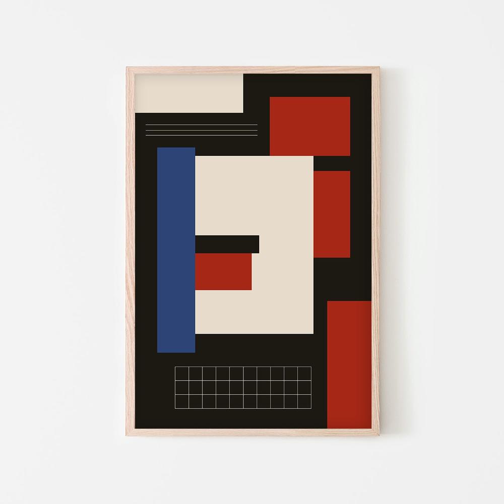 Bold Geometric Abstract-by-FINE STUFF-wall-art-print-canvas-poster-framed-Gioia