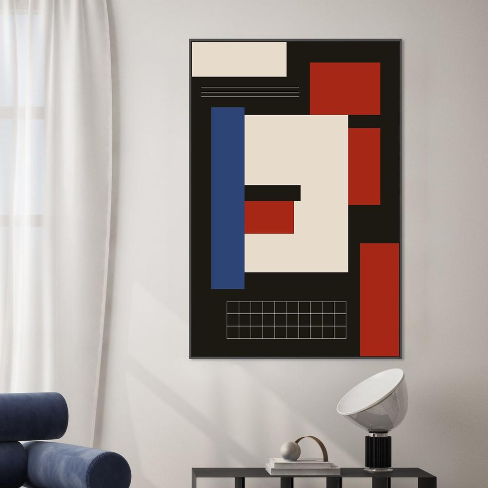 Bold Geometric Abstract-by-FINE STUFF-wall-art-print-canvas-poster-framed-Gioia
