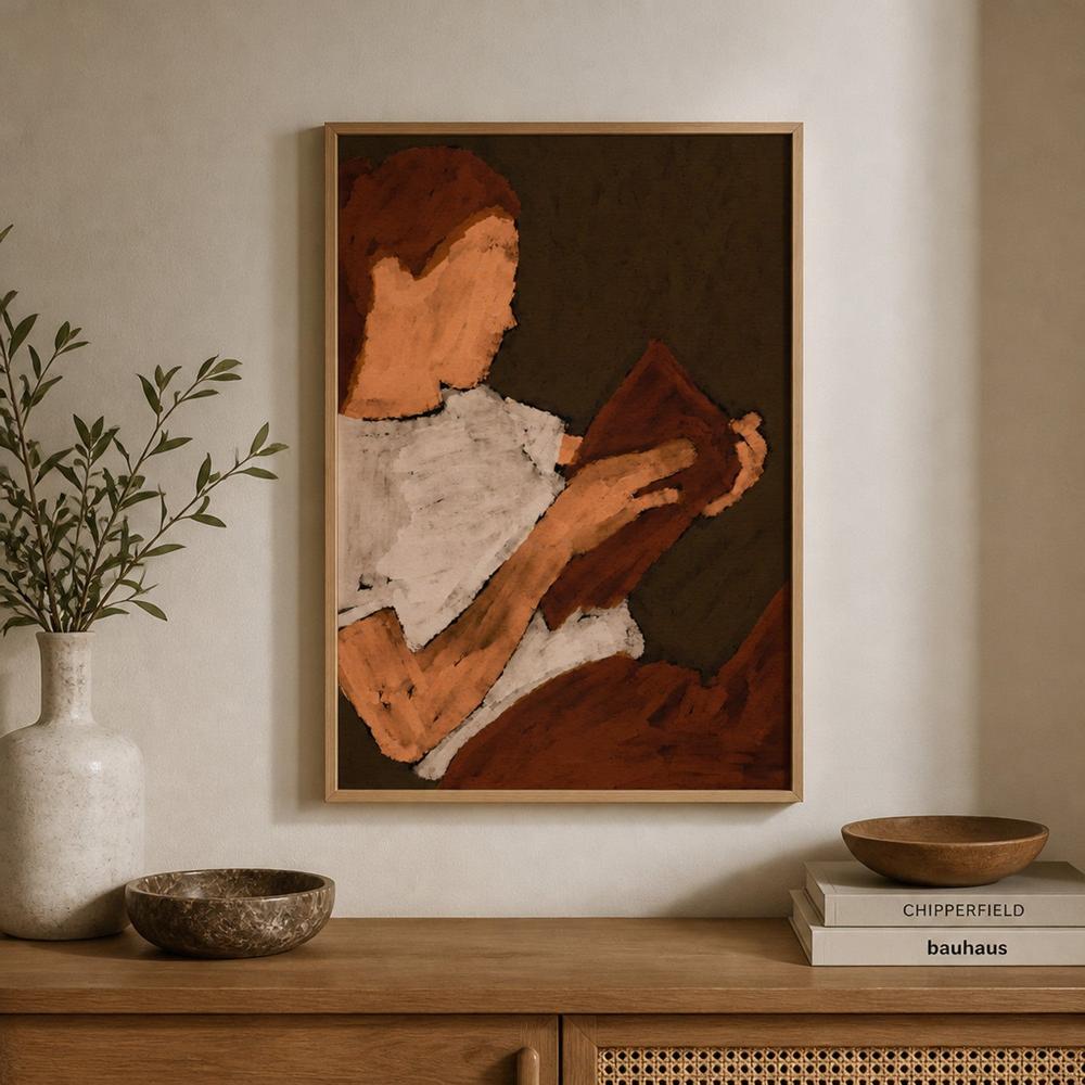Book Lover 6-by-Shatha Al Dafai-wall-art-print-canvas-poster-framed-Gioia