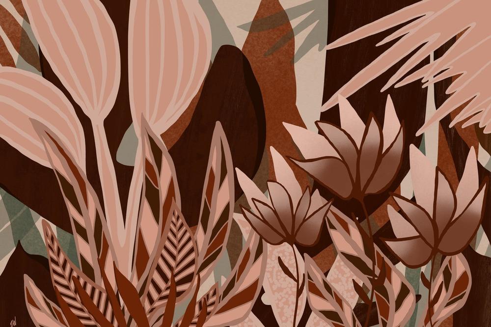 Botanical Solace-by-Carrie Welsh-wall-art-print-canvas-poster-framed-Gioia