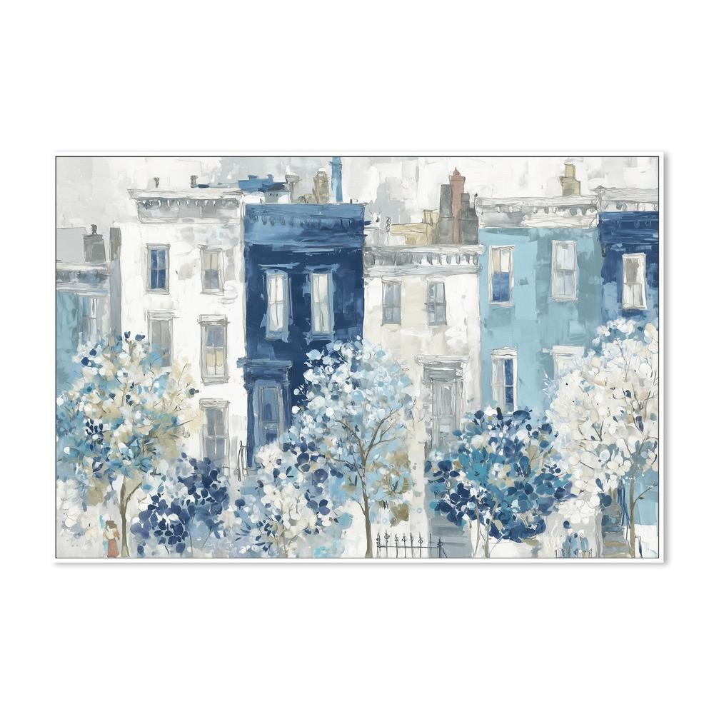 Brownstone Bloom Street-by-Chromatic Storm Studio-wall-art-print-canvas-poster-framed-Gioia
