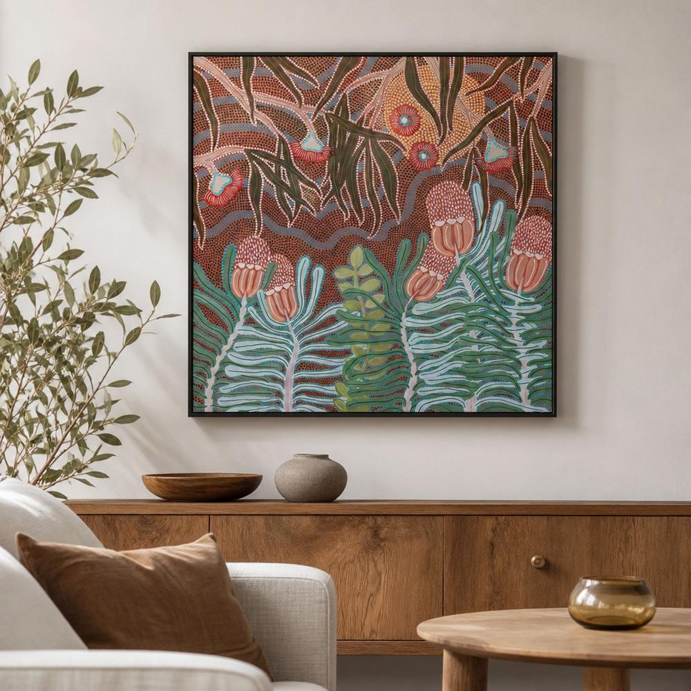Bushland Harmony-by-Domica Hill-wall-art-print-canvas-poster-framed-Gioia