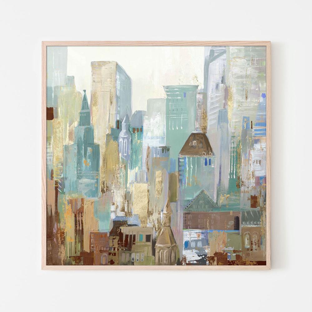Bustle City, Style A-by-Lera-wall-art-print-canvas-poster-framed-Gioia