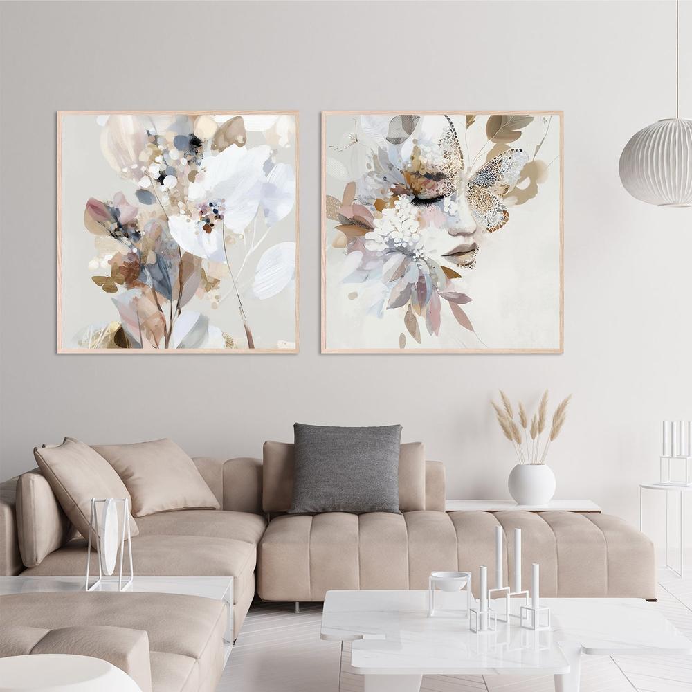 Butterfly Dust & Butterfly Dust, Abstract Pair, Set Of 2-by-Bella Eve-wall-art-print-canvas-poster-framed-Gioia