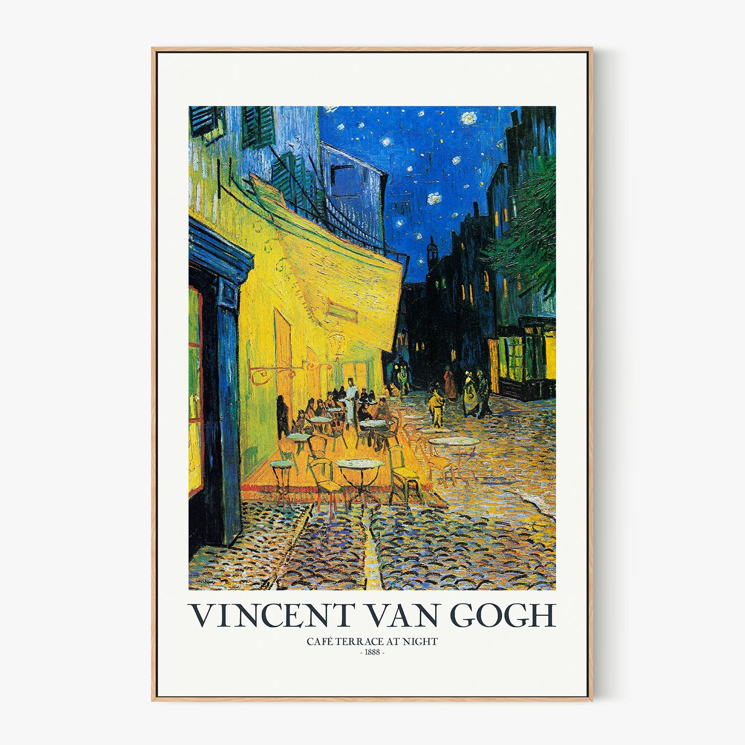 CafAc Terrace At Night-by-Vincent Van Gogh-wall-art-print-canvas-poster-framed-Gioia