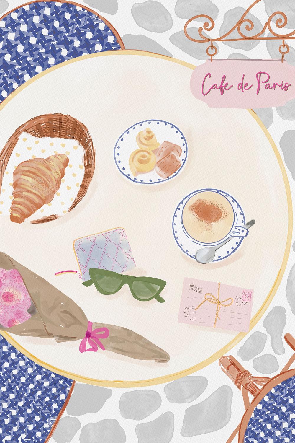 Cafe De Paris Morning-by-Radhika Modi-wall-art-print-canvas-poster-framed-Gioia